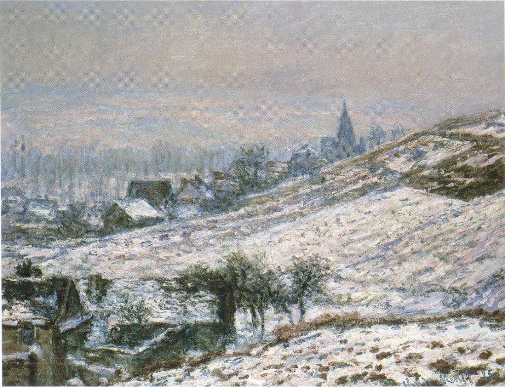 モネ　ジヴェルニーの冬1885