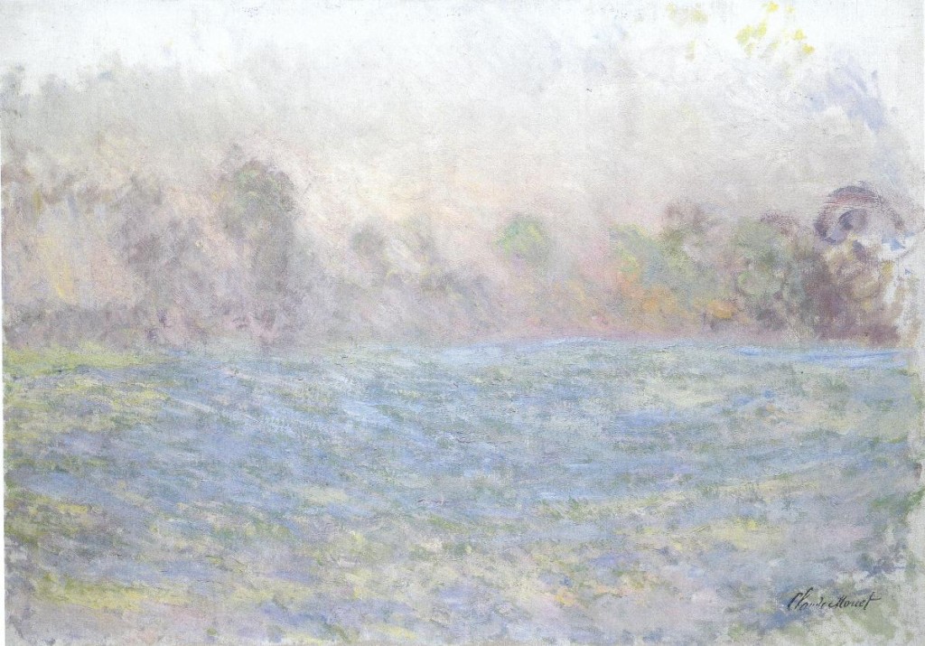 モネ　ジヴェルニーの付近のリメツの草原　1888