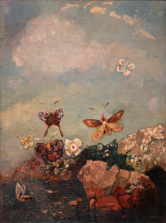 ルドン　蝶々　1910年