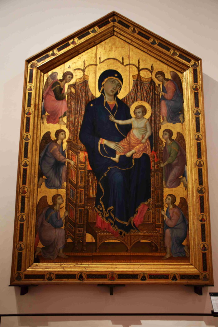 Duccio Boninsegna "Santa Maria Novella Maesta" 聖母子と天使達　1285年