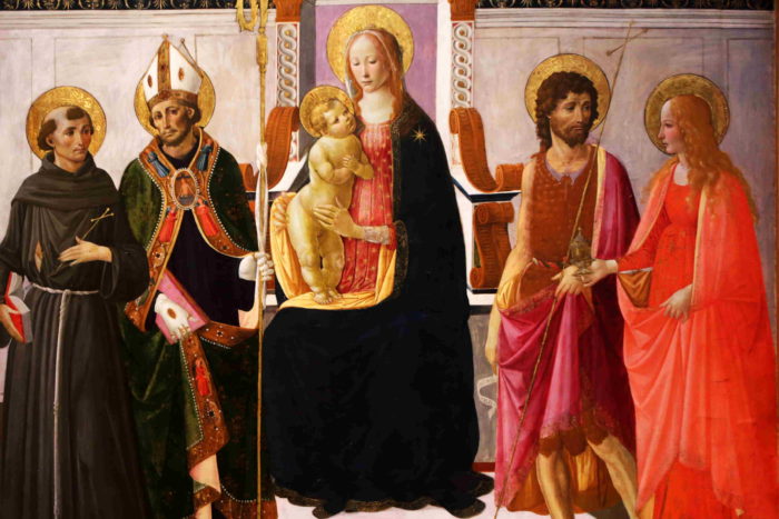 Gherard Di Giovanni 聖母子と聖人達　1470-75年