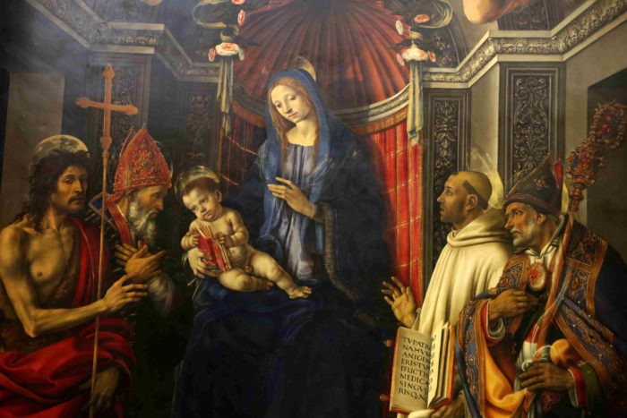 Filippino Lippi "Otto Altarpiece" 聖母子と聖者達　1485-6年