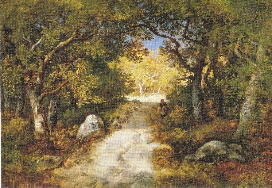 ディアズ・ド・ラ・ペーニャ　フォンテーヌブローの森の小径　1872年